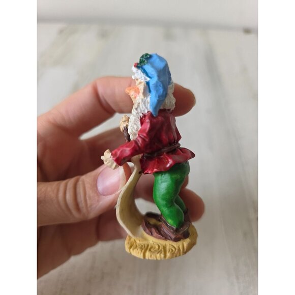 Vintage elf Santa list figurine statue village decor Xmas - Picture 2 of 8